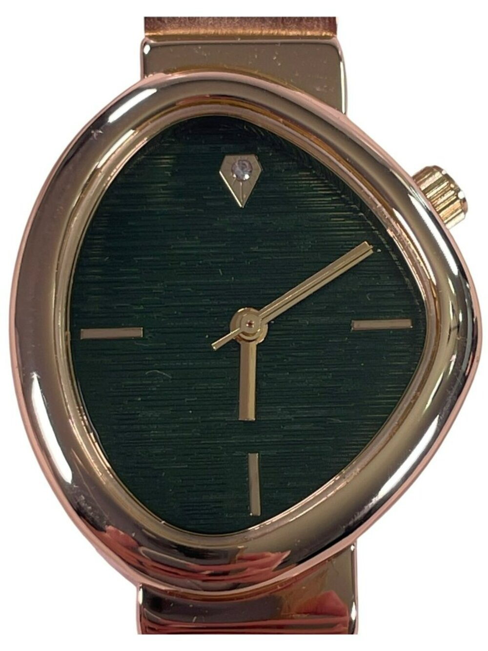 Time And Tru Gold Watch Green Face & Stainless Steel Band Women's O/S BOXED NEW - Picture 2 of 6